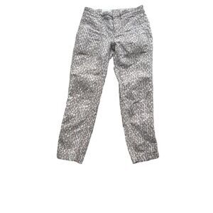 ANTHROPOLOGIE Women's The Wanderer Animal Print Jeans/Pants Brown Size 28